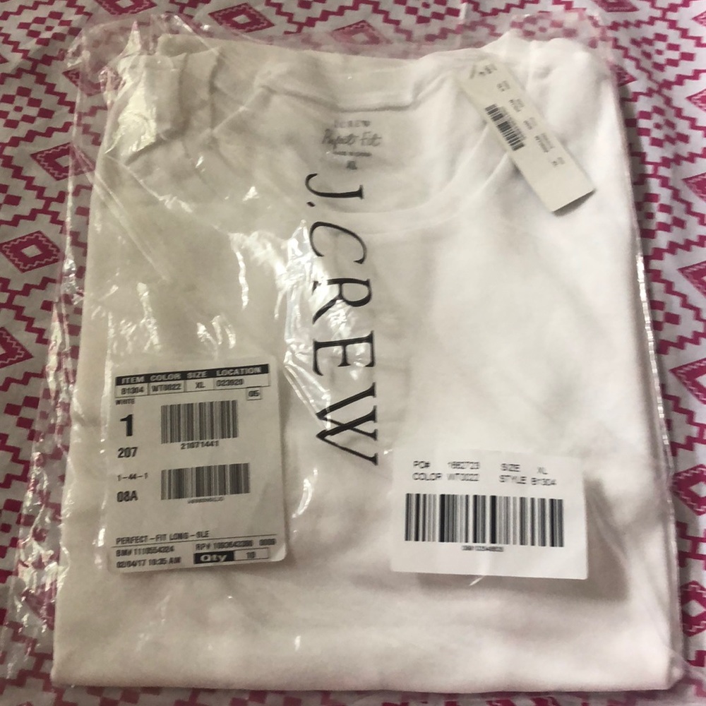 J Crew : long sleeve perfect fit T-shirt